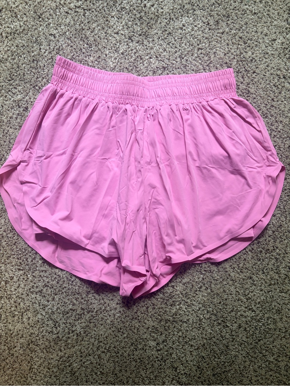 PARAGON Pink Women's Athletic Shorts with Elastic Waist